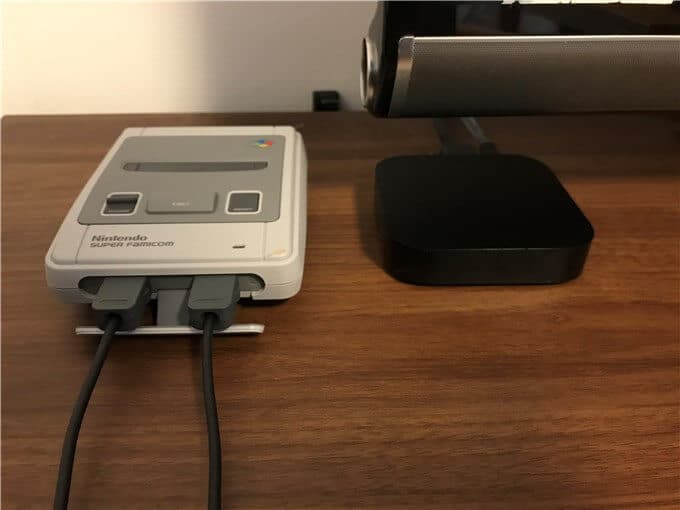 ミニスーパーファミコンとAppleテレビで比較
