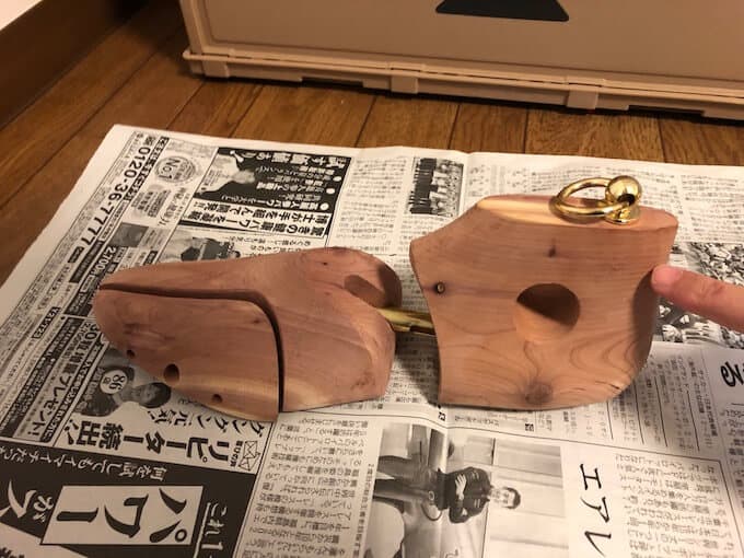 レッドウイングの型崩れ防止用シューツリー