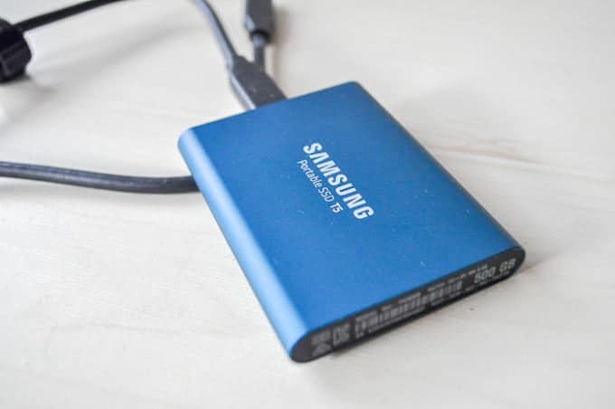 外付けSSD SAMSUNG PotableSSD T5