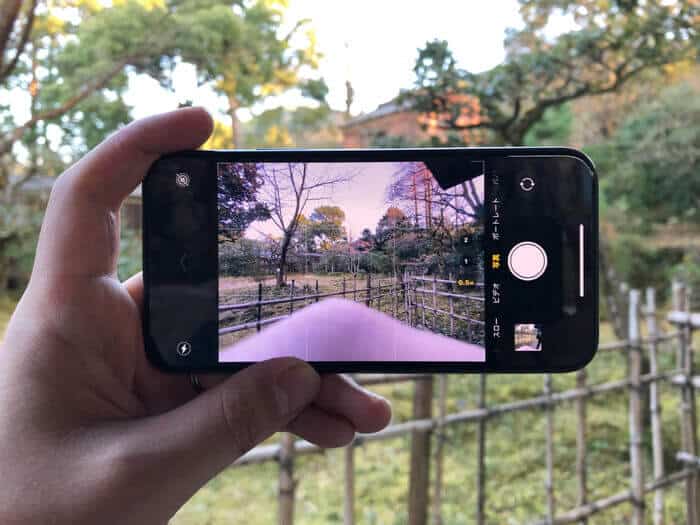 iPhone11 Pro広角モード指