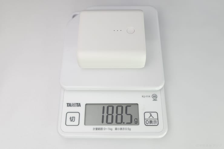 無印良品モバイルバッテリー重さ
