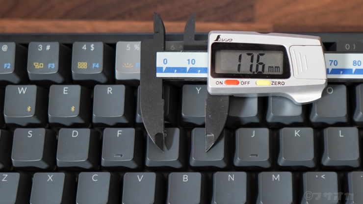 Keychron K6 キーピッチ