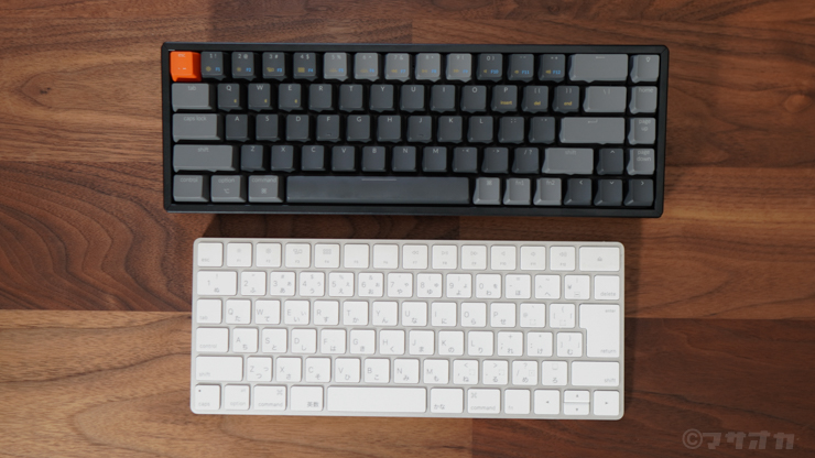 Keychron K6とMagicKeyboard